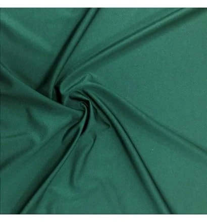 EU Fabrics Lycra Stretchy Fabric | 4 Way Stretch Nylon Upholstery Fabric | Spandex Material for Swimwear Dressmaking by The Metre | Lightweight Ideal for Sports Wear (Bottle Green, 1 Metre x 150cm)