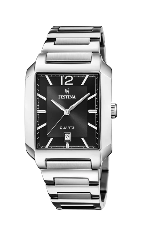 Festina Mens Stainless Steel Watch with Steel Bracelet F20677/4