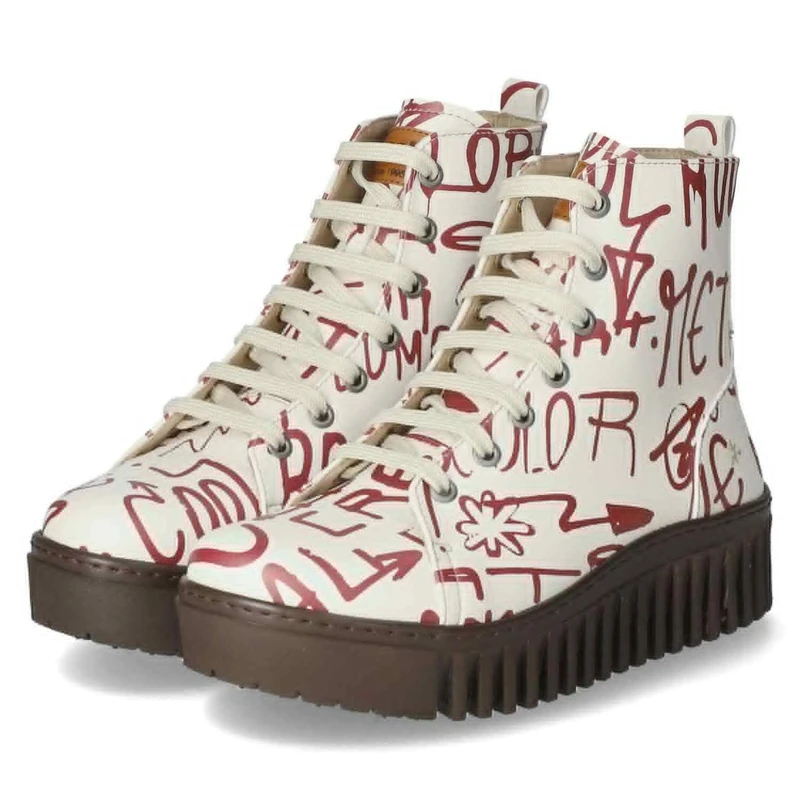 ART 1513 Brighton, Women's Boots, Graffiti, 39 EU, Graffiti, 7 UK