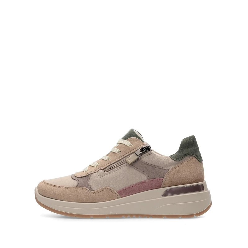 ARA Women's Garda Sneaker, Sand Shell Moon Antique Pink Thyme, 7.5 UK