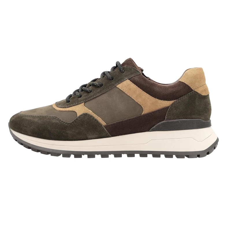 ARA Men's Meo Sneaker, Olive Moro Caramel, 7 UK