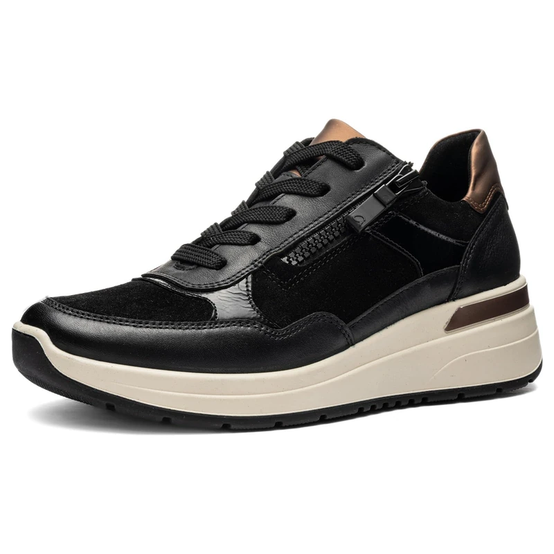 ARA Women's Garda Sneaker - Black Nuts - Size 3 UK