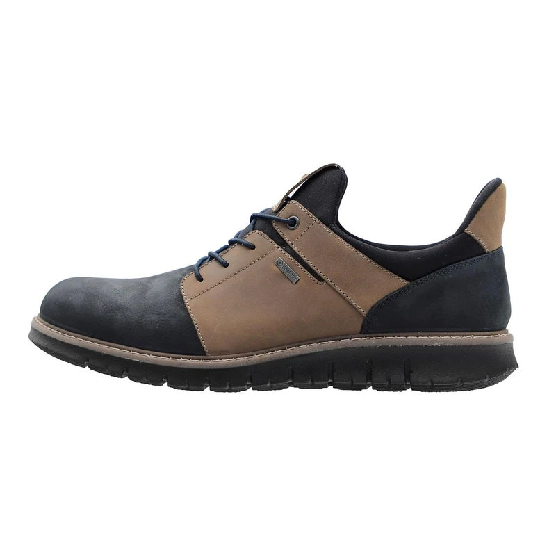ARA Men's Leandro-GTX Sneaker, Blue Cognac Chestnut, 7 UK