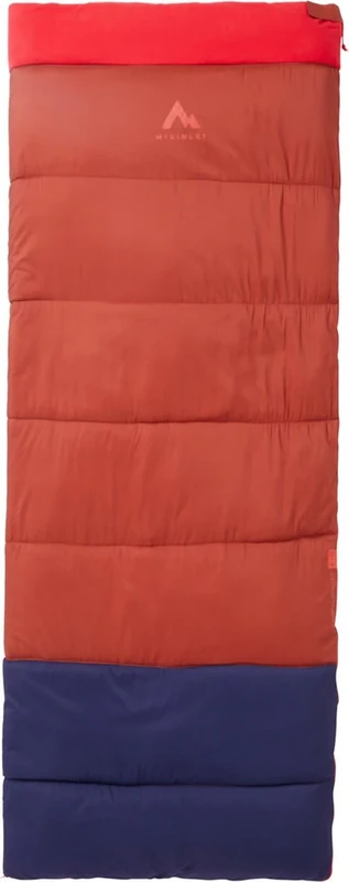 McKINLEY Flannel II Sleeping Bag Red Rust/Navy Dark 195R