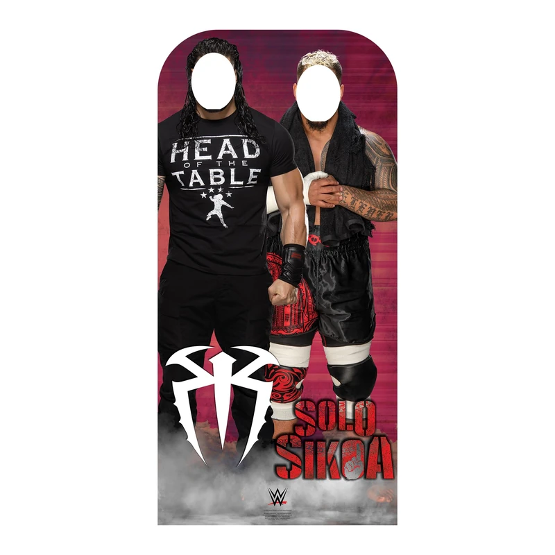 Star Cutouts SC4365 WWE Roman Reigns & Solo Sikoa Stand-In Lifesize Cardboard Cutout – WWE Wrestling Photo Prop, Party Decoration & Fan Display - Image 1