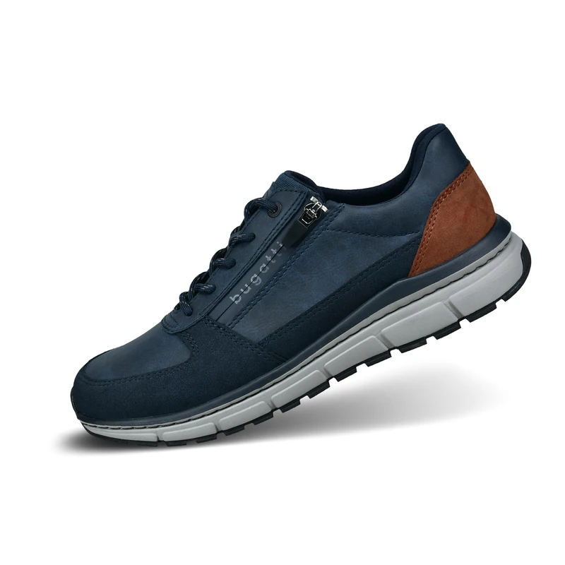 bugatti Man Men's Low-Top Trainers, Interchangeable Footbed, darkblue, 11 UK