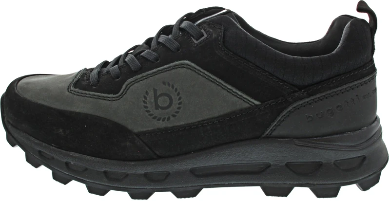 bugatti Men's 321-a9w06 Sneaker, Black Dark Grey, 11.5 UK