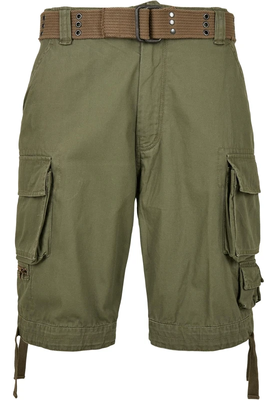 Build your Brand Men's Cargo Shorts, Olive, 4XL