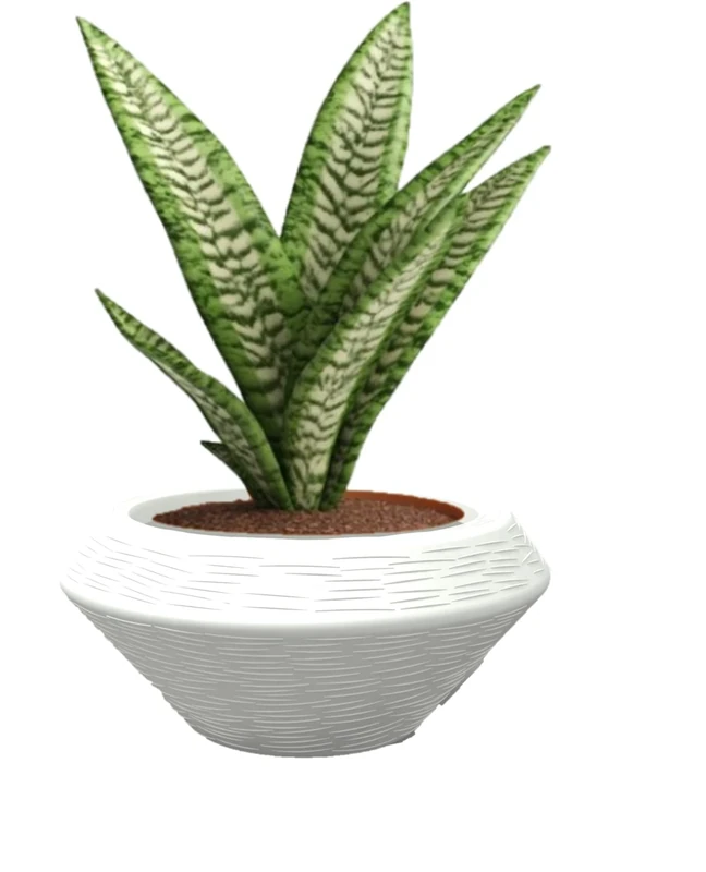 Kloris Plant Pot, White