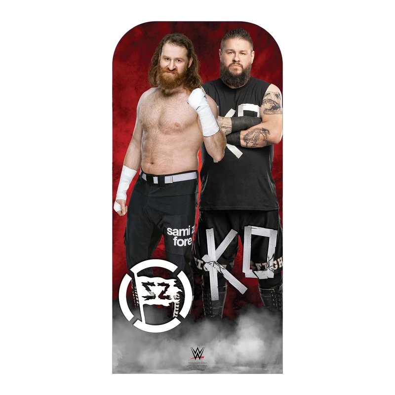 Star Cutouts SC4364 WWE Kevin Owens & Sami Zayn Stand-In Lifesize Cardboard Cutout – Wrestling Photo Prop, Tag Team Display & Fan Event Decoration