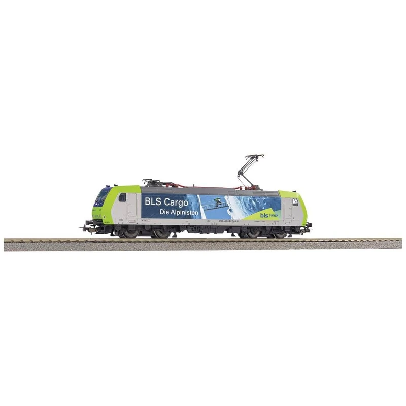 Piko H0 Electric Locomotive Re 485 New Alpinisti of BLS Green Plastic Model Train Sculpture