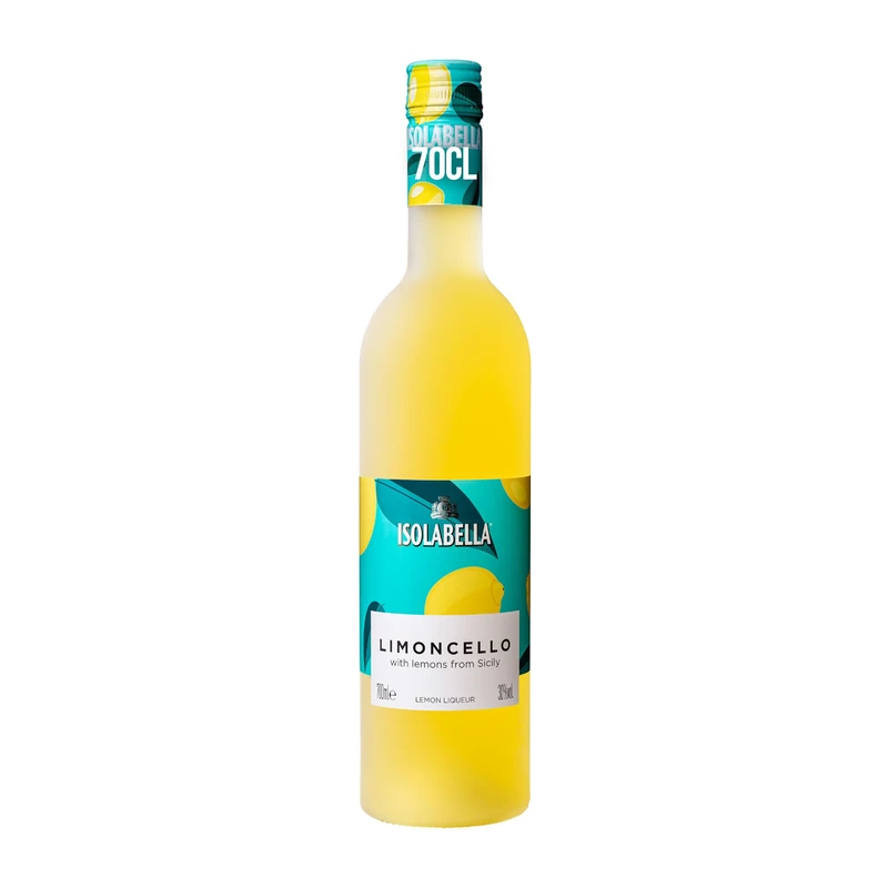 Isolabella Limoncello | 70cl | 30% vol | Liqueur | An Italian Liqueur Crafted Using the Finest Sicilian Lemons | Sweet and Tart Flavours | Vegan & Gluten Free | Perfect in a Spritz or as a Digestif