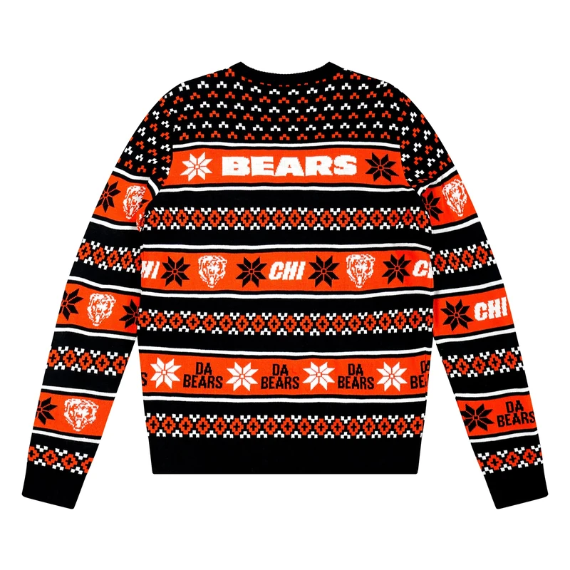 FOCO Men's NFL Team Big Logo Ugly Sweater