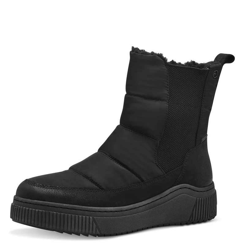 Tamaris Comfort Women’s Winter Boots Flat Lined Water-Repellent, Black, 3,5 UK