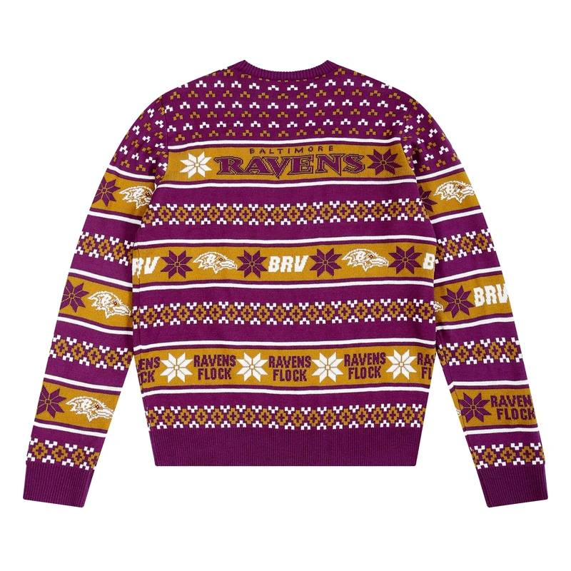 FOCO Men's NFL Team Big Logo Ugly Sweater