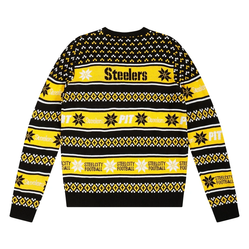 FOCO Men's NFL Team Big Logo Ugly Sweater