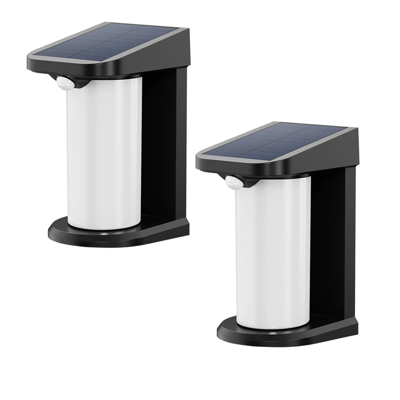 Lumisky Pack of 2 Lusty White LED Solar Wall Light Height 18 cm with Motion Sensor