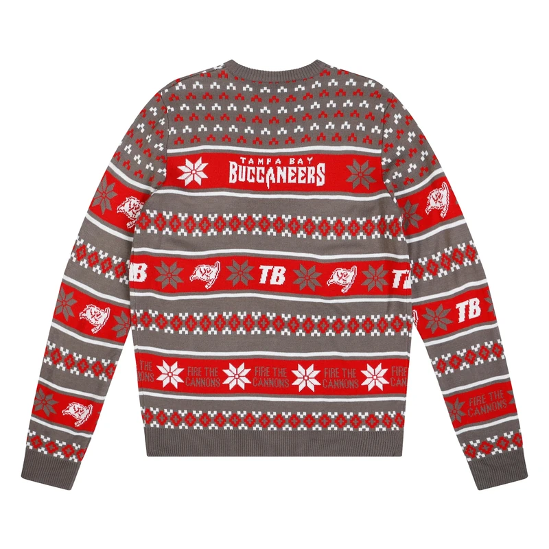 FOCO Men's NFL Team Big Logo Ugly Sweater