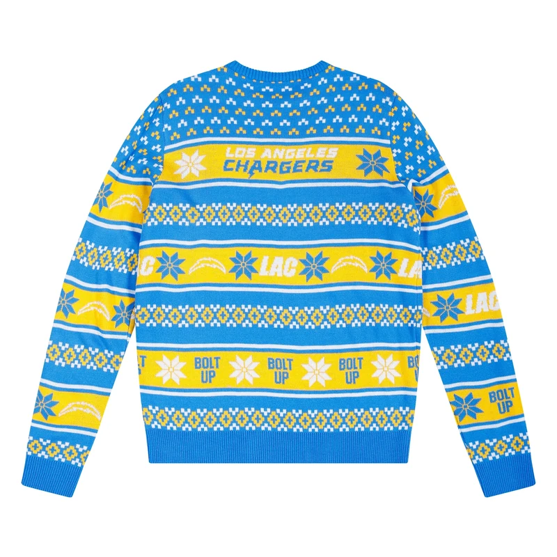 FOCO Men's NFL Big Logo Ugly Sweater, Team Color, XL