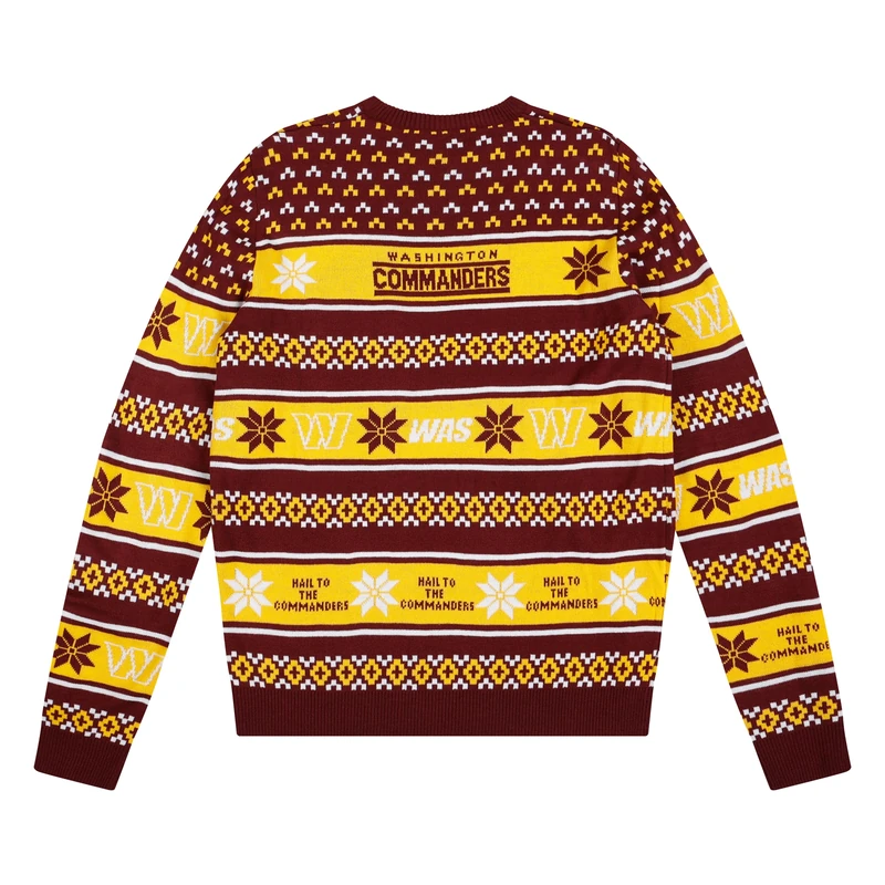 FOCO Men's NFL Team Big Logo Ugly Sweater