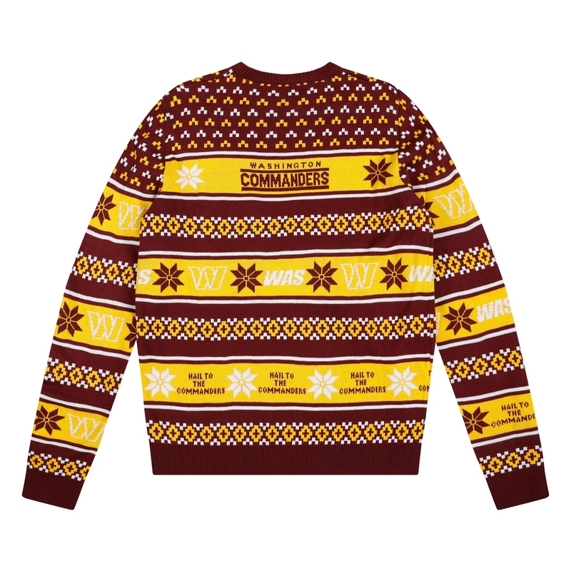 FOCO Men's NFL Team Big Logo Ugly Sweater