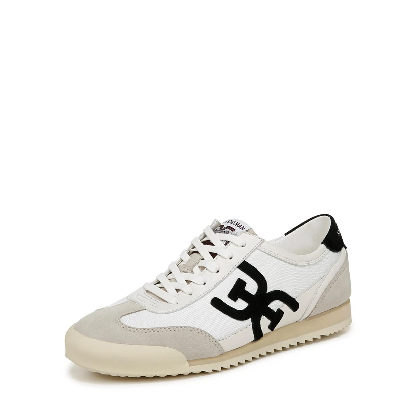 Sam Edelman Women's Ivey Sneaker, Greige/Bright White/Black, 5.5 UK