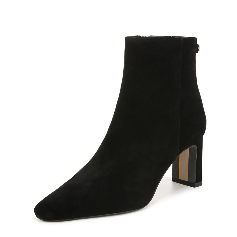 Sam Edelman Women Saige Short Boot - Dress Black Suede 3.5 Uk Medium Fit