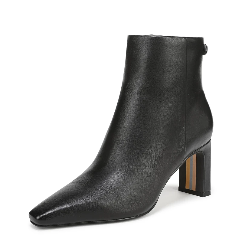 Sam Edelman Women Saige Short Boot - Dress Black Suede 6.5 Uk Medium Fit