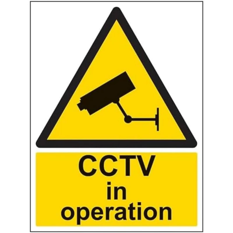 V Safety WARNING GENERAL - CCTV IN OPERATION - 150 X 200MM PACK OF 10