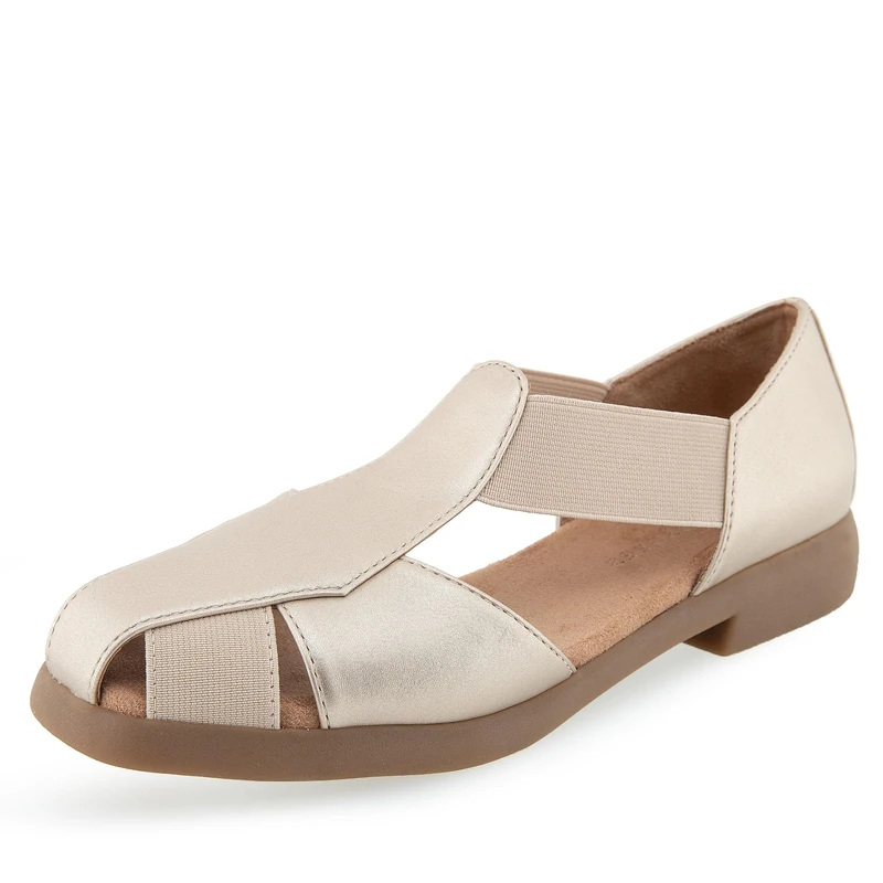 Aerosoles Women's 4give Fisherman Sandal, Soft Gold Pu, 5 UK
