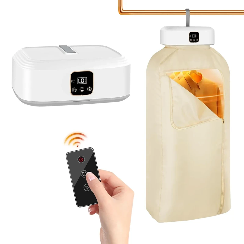 Pilipane Portable Clothes Dryer, Mini Dryers, Electric 600W Quickly Wet Laundry Fast Drying Foldable Heat Pump Dryer for Light Clothes, Underwear, Baby Clothes