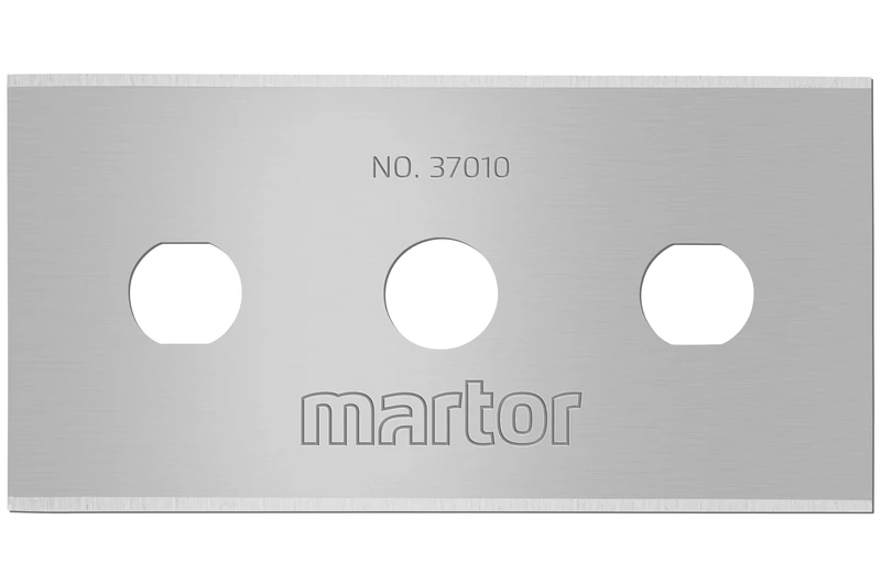 MARTOR 350 x Industrial Blade, Replacement Blades Cutters, Safety Knife, 22 mm, Sharp, in Dispenser, 4-fold usable, No. 37010