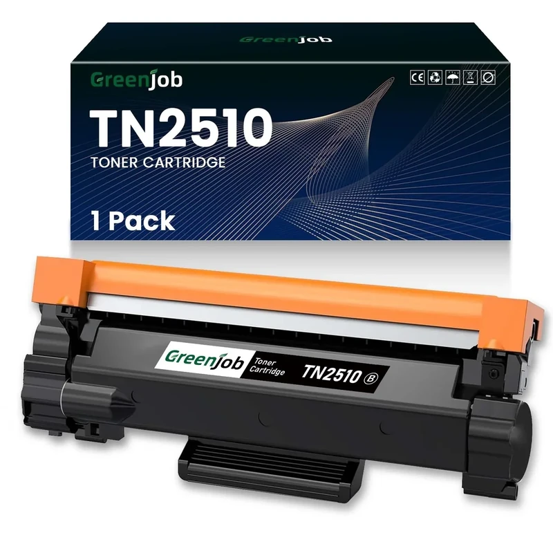 Greenjob TN2510 TN-2510 Toner Cartridge Compatible with Brother TN2510 TN2510XL for Brother DCP-L2620DW DCP-L2627DW DCP-L2660DW HL-L2400DW HL-L2400DWE HL-L2445DW HL-L2447DW MFC-L2800DW MFC-L2835DW