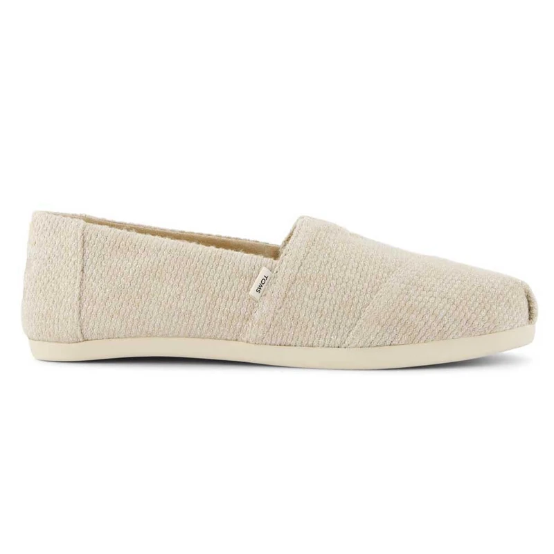 TOMS Women's Alpargata CloudBound Espadrille Loafer Flat, Oatmeal Sparkle Knit, 3.5 UK