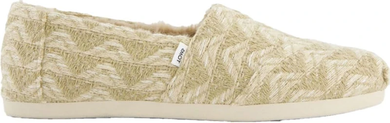 TOMS Women's Alpargata CloudBound Espadrille Loafer Flat, Natural Multi Cozy Global Woven/Faux Fur, 5.5 UK