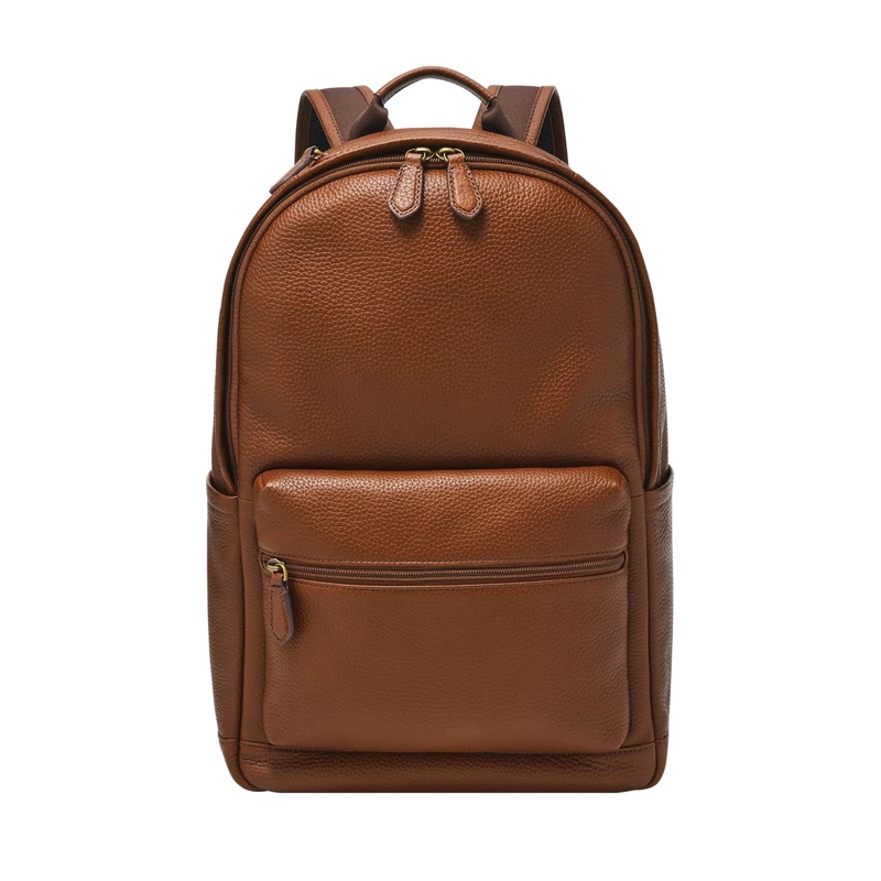 Fossil Buckner Backpack - LiteHide Leather - Medium Brown