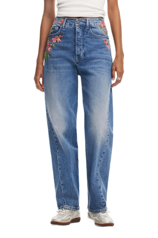 Desigual Denim_Carina, 5053 Denim Medium Wash, 40, Blue, 14
