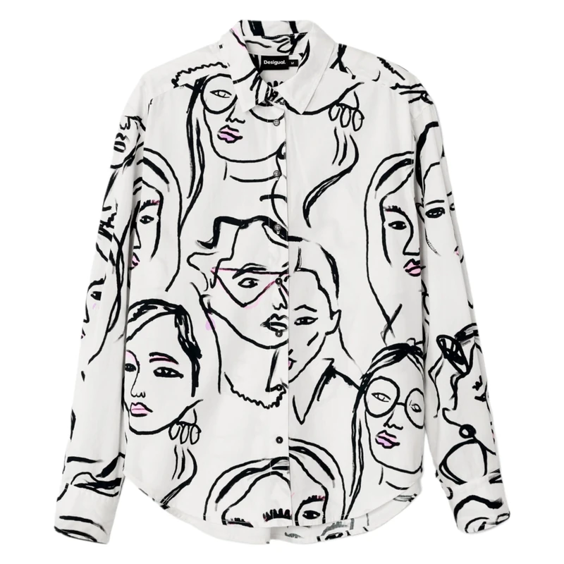 Desigual CAM_Faces, 1000 White, S, White, S