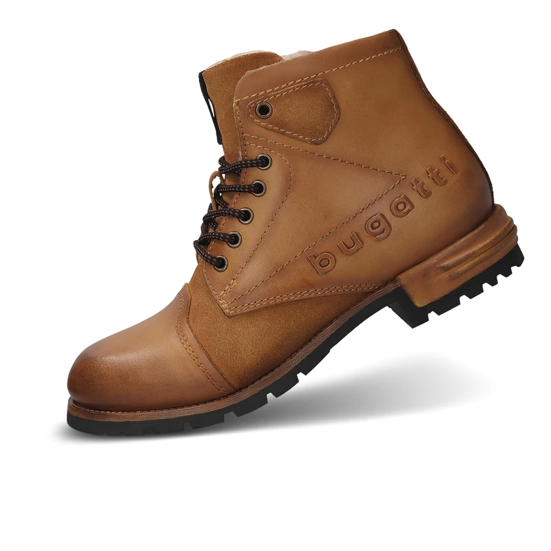 bugatti Men's Boots with Warm Lining in Grey, yellow, 9.5 UK