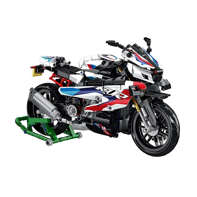 DAHONPA BMW Technic Motorbike 1000 RR Model Building Blocks Set, 912 Pieces MOC Build and Display Motorcycle Toys Gift for Kids and Adults