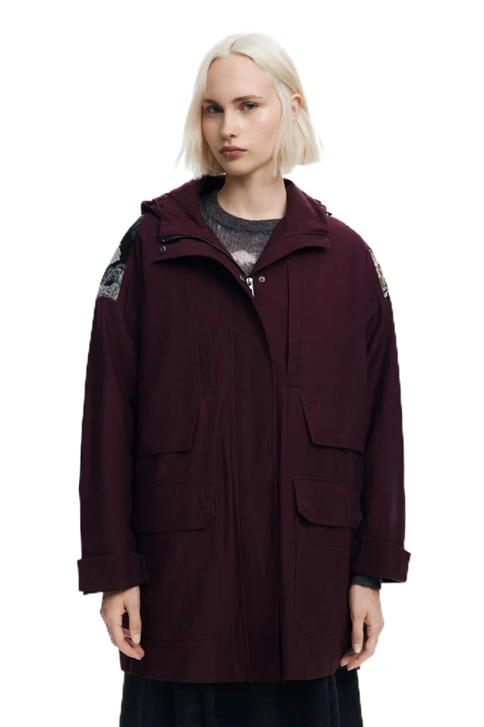 Desigual CHAQ_MILÁN, 3157 PLUM, M, red, M