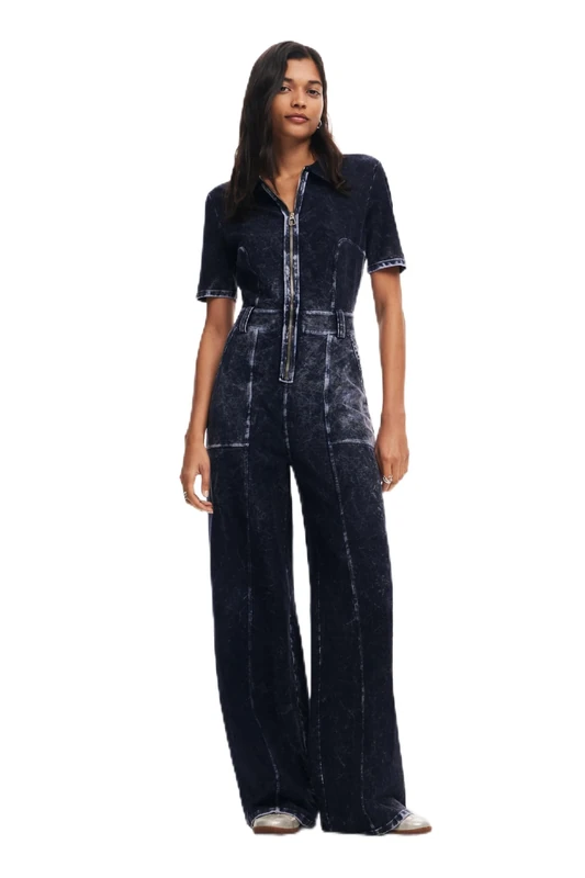 Desigual Jumpsuit_Farm, 5022 Azul Ultramar, XS, Blue, X-Small