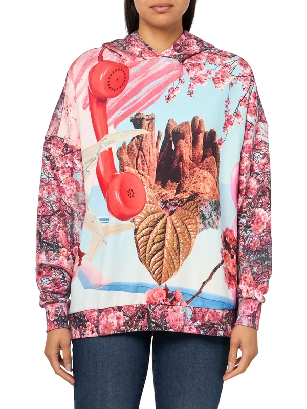 Desigual SW_SURRAL Blossom_L, 9019 Tutti Fruti, S, Material finishes., S