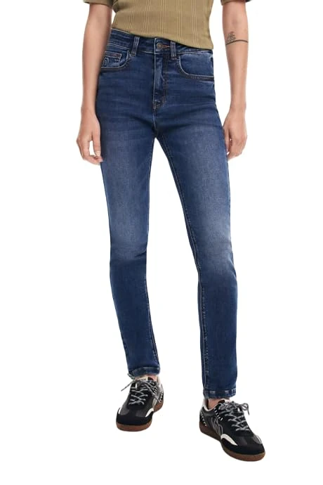 Desigual Denim_Amanda, 5053 Denim Medium Wash, 40, Blue, 14