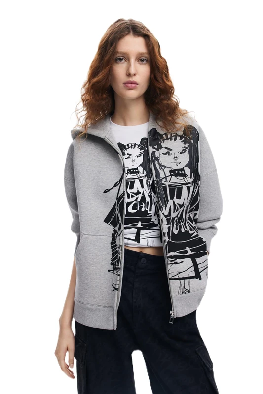 Desigual SW_Doll_LACRO, 2003 GRIS Vigore Medio, S, Black, S