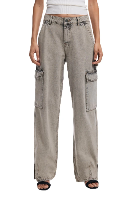 Desigual Denim_CASANDR, 2060 Denim Light Grey, 42, Black, 16