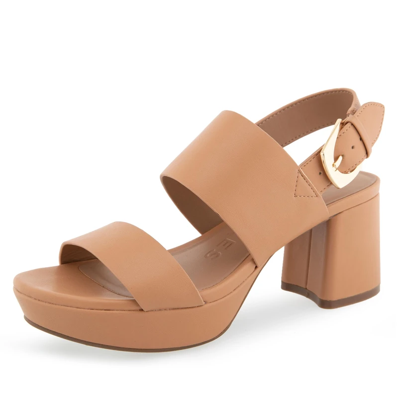Aerosoles Women's Camilia Heeled Sandal, Natural, 5.5 UK