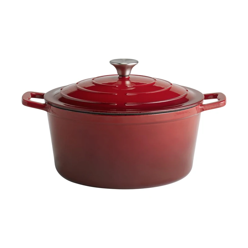 APS 88306 "5 STARS" Casserole Pot with Lid Cast Iron Suitable for Induction Cookers Oven-Safe with Lid Holder Diameter 28 cm 6 Litres Anthracite