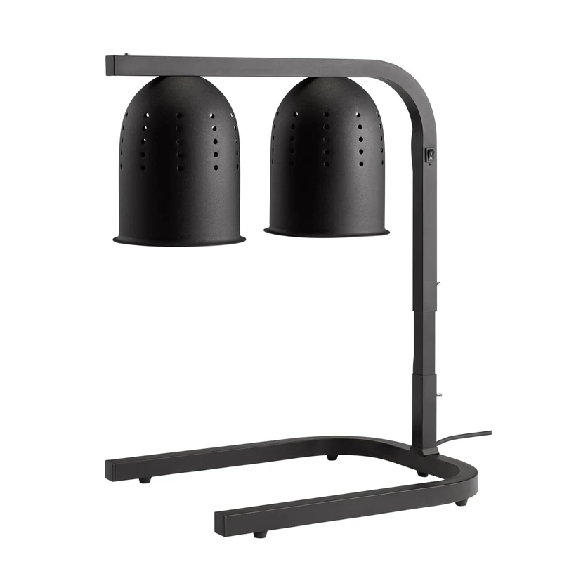 APS 12265 Heat Lamp with 2 Infrared Lamps, Height Adjustable, Includes 2 Lamps, 50 x 35 cm, Height 58 to 77.5 cm, Food Warmer
