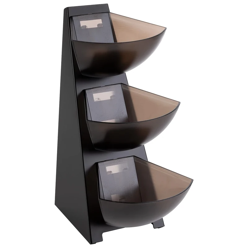 APS 11413 Multi-Rack, Kitchen Shelf, Frame Made of 18/0 Stainless Steel, Plastic Portion Dispenser, Volume per Chuck, 1 Litre Capacity, 3 Levels - Image 1